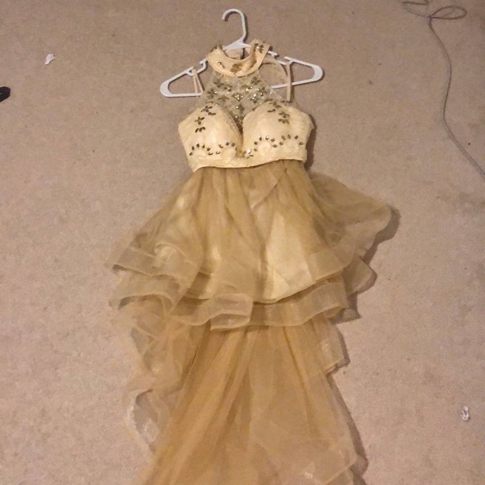 Two piece high low dress